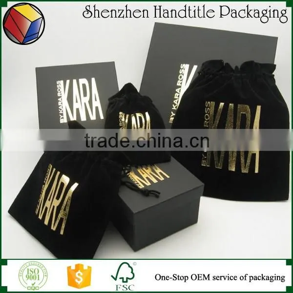 screen printing velvet pouch logo jewelry pouch with logo gold foil stamping