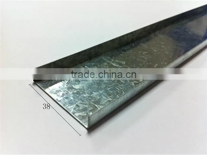 Nice price Philippines standard metal profiles / Carrying channel 38*12/ Double furring channel 50*19 made in China .