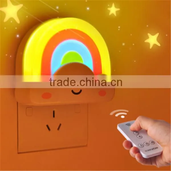 Wholesale rainbow small Light remote controlled circular led light