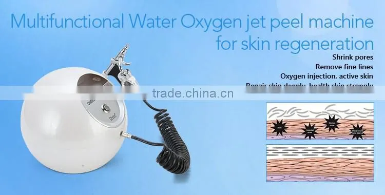 Home use water oxygen jet facial mini beauty machine for shrinking pores