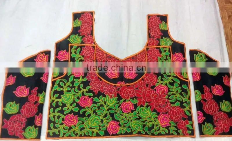 Multi color embroidery blouse patches