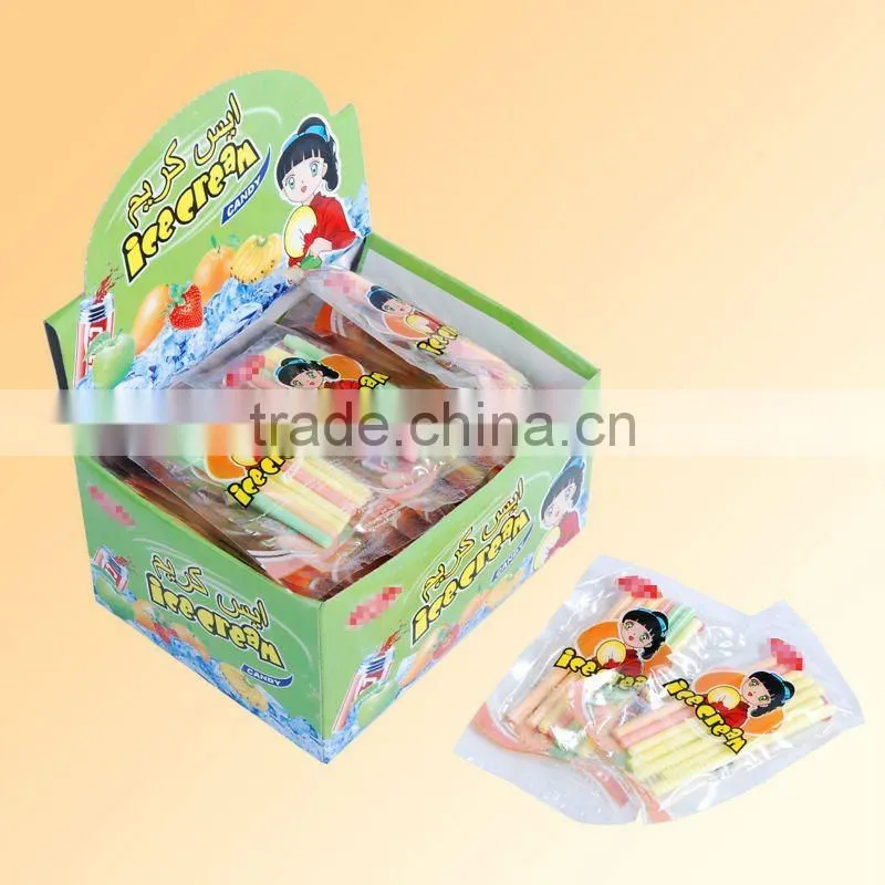 cc sour powder candy with toy candy and card