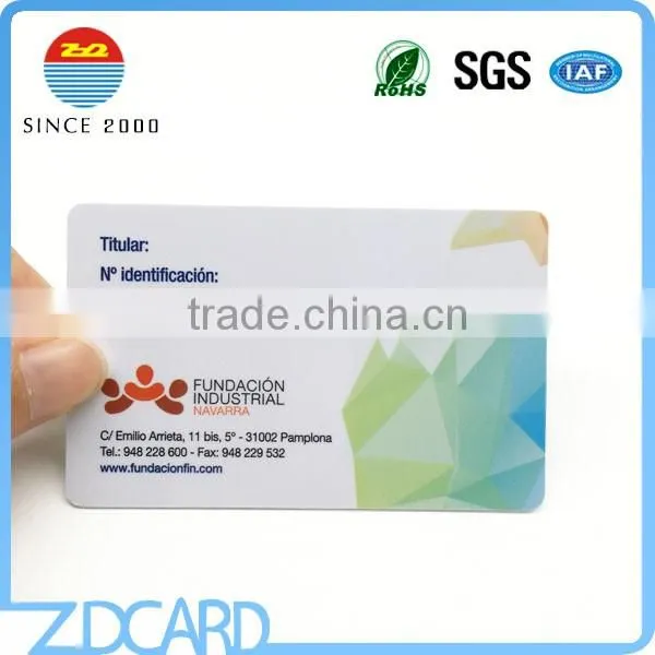 Cr80 Inkjet Printable RFID Contactless Smart PVC Card