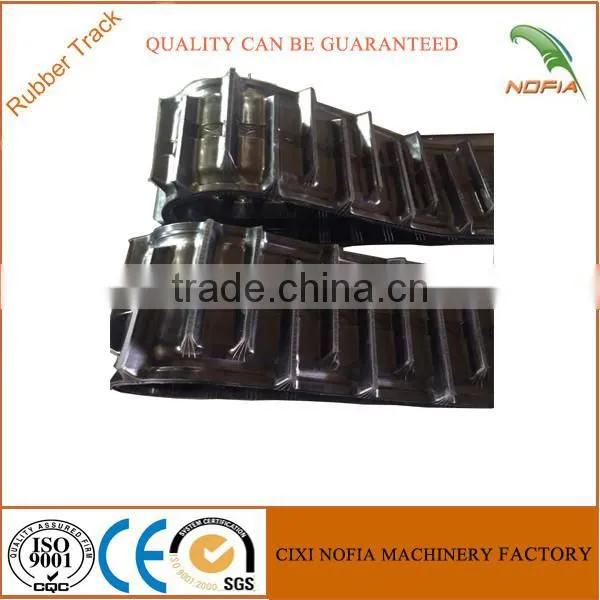 Combine harvester rubber crawler track for lawn mower/excavator