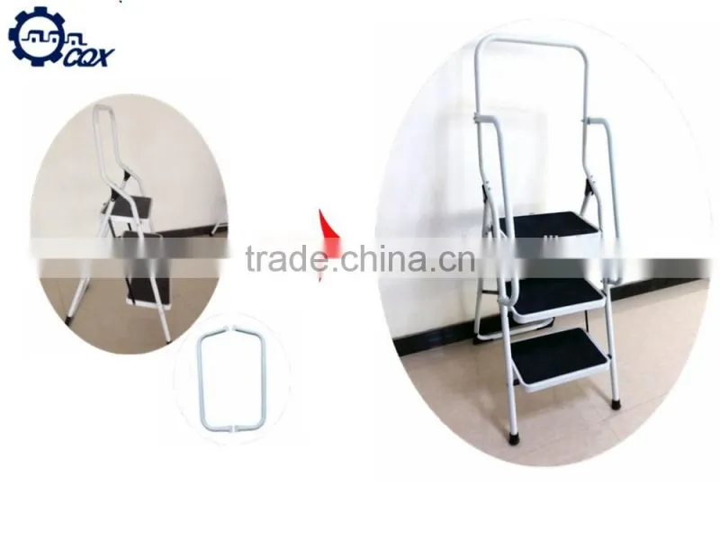Best Sale Professional 3 step steel ladder with Tool Bag for Tools