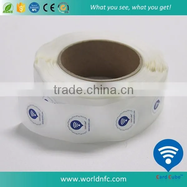 25mm Round Paper RFID Label Sticker Tag NTAG216