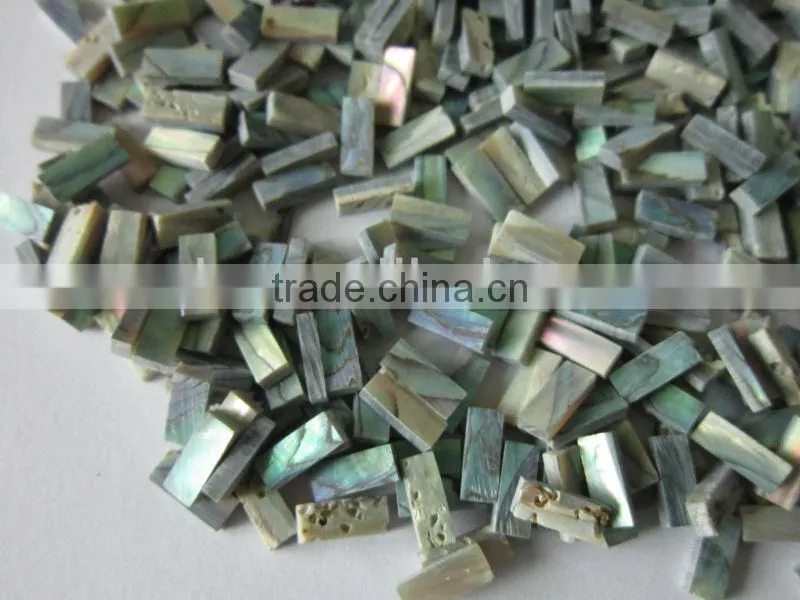 square cut thick abalone paua shell blank inlays