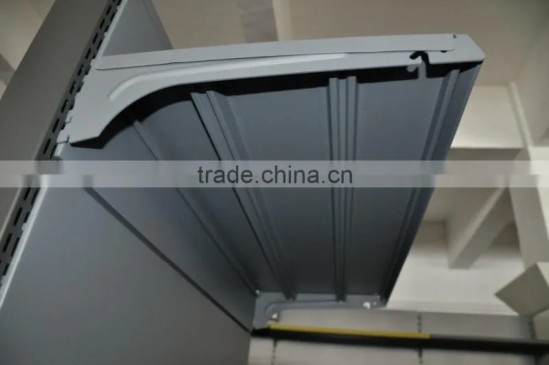 supermarket display stand type shelves with supports
