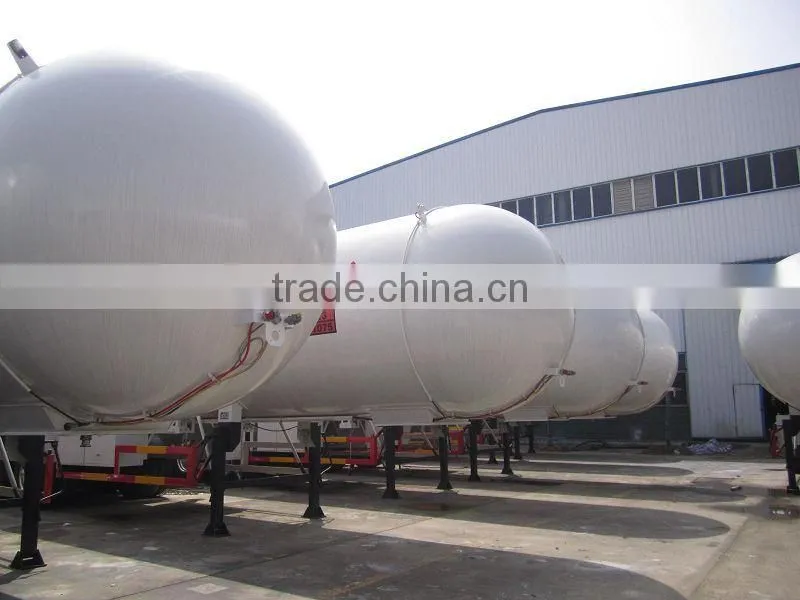 3 alxes 60000 liters LPG transportation semi-trailer truck