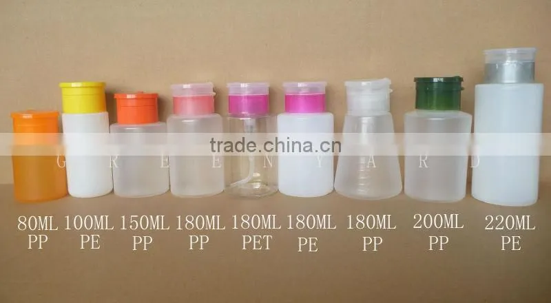 nail polish remover press bottle