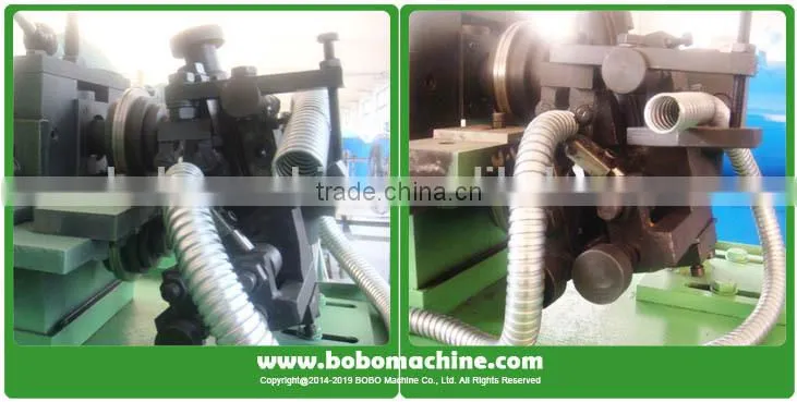Flexible metal pipe machines