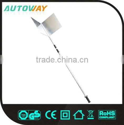 red plastic snow shovel, push snow shovel