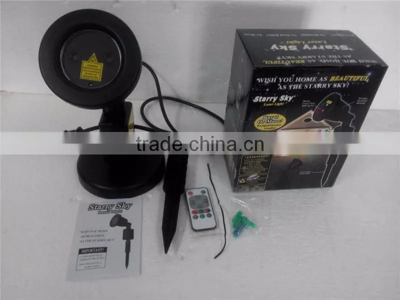 Red green outdoor star sky twinkling laser projector christmas light