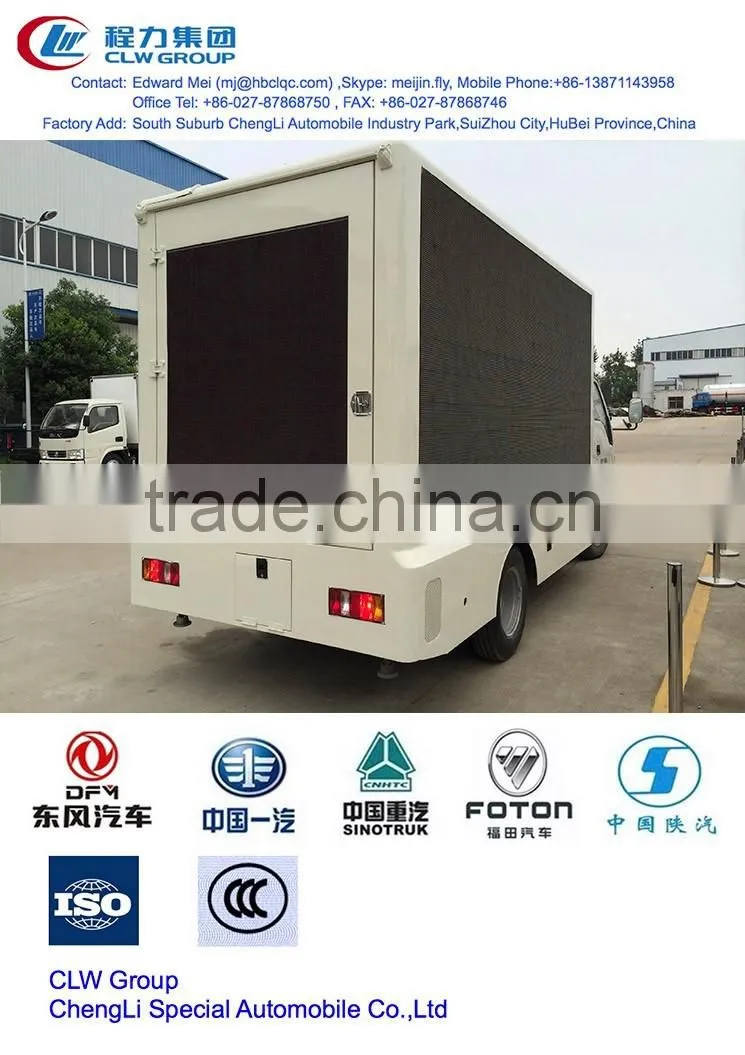 Hot sale Led advertising truck, sealed garbage truck