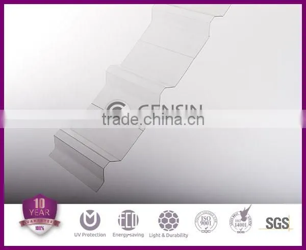DIY Plastic Roof Covering Corrugated Polycarbonate Sheet Long Service Life