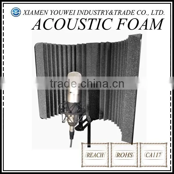 2016Hot SALE!!acoustic foam for celling and wall,isolation shield acoustic,music room noise reduction foam