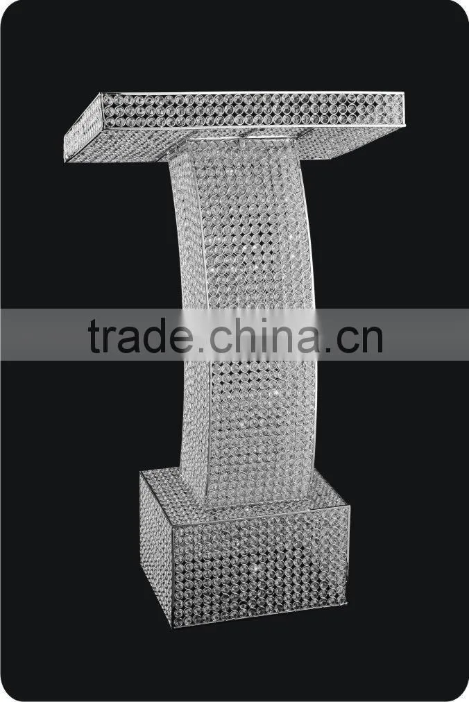 wedding Crystal Podium Pillar, Decorative Podium on square pillar, Wedding Podium