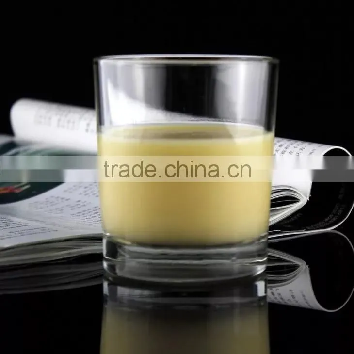 Straight round drinking glass cup