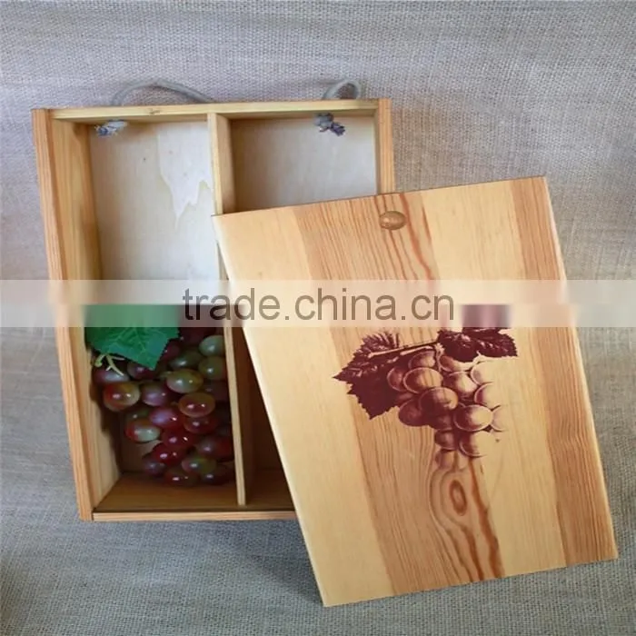 Cheap wood wine box wooden wine gift box for sale
