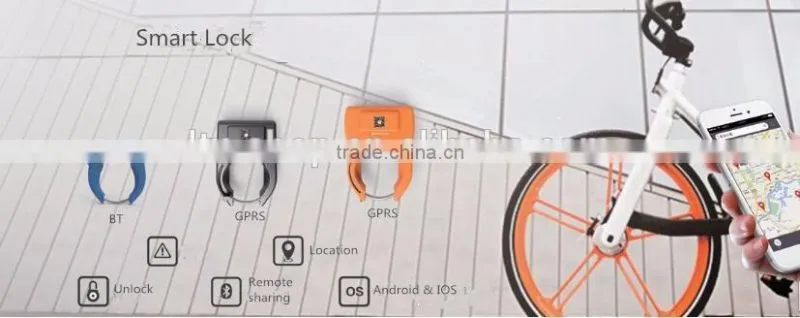 Intelligent Bluetooth Mobile Control Anti-theft Lock With Alarm, Smart Bicycle Horseshoe Lock Aluminum Alloy Waterproof