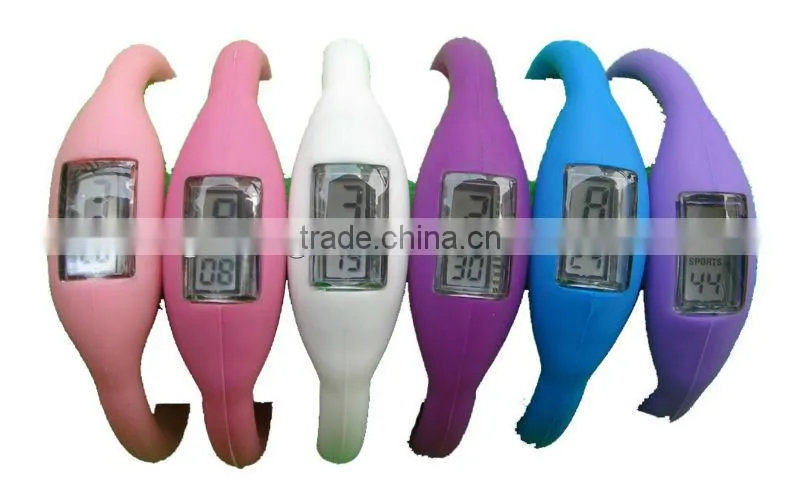 Silicone snap watch