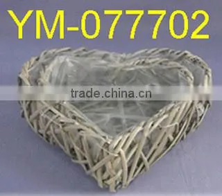 Boat Shape Willow Basket for Garden Planter