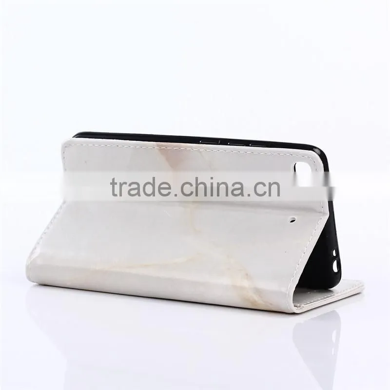 Noble design high quality marble PU card bumper/pocket cell phone case for Xiaomi