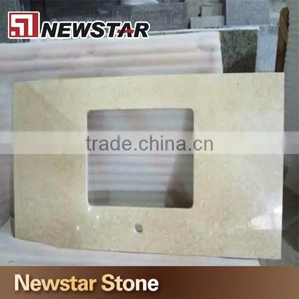 Newstar Top Quality Galala Beige Marble Polished Flooring Tile