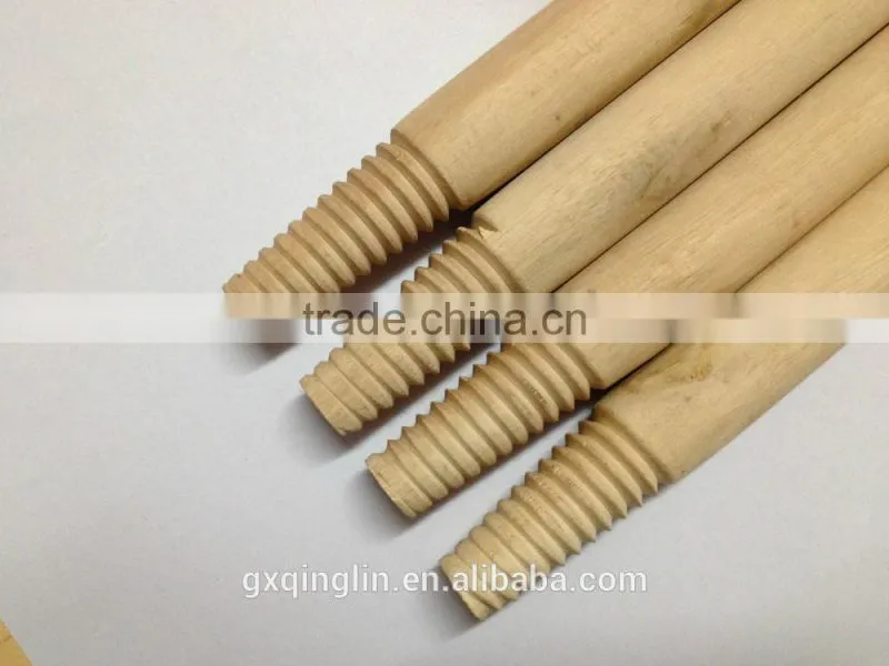 Natural/ Varnished/ PVC coated wood handle for mops/ broom