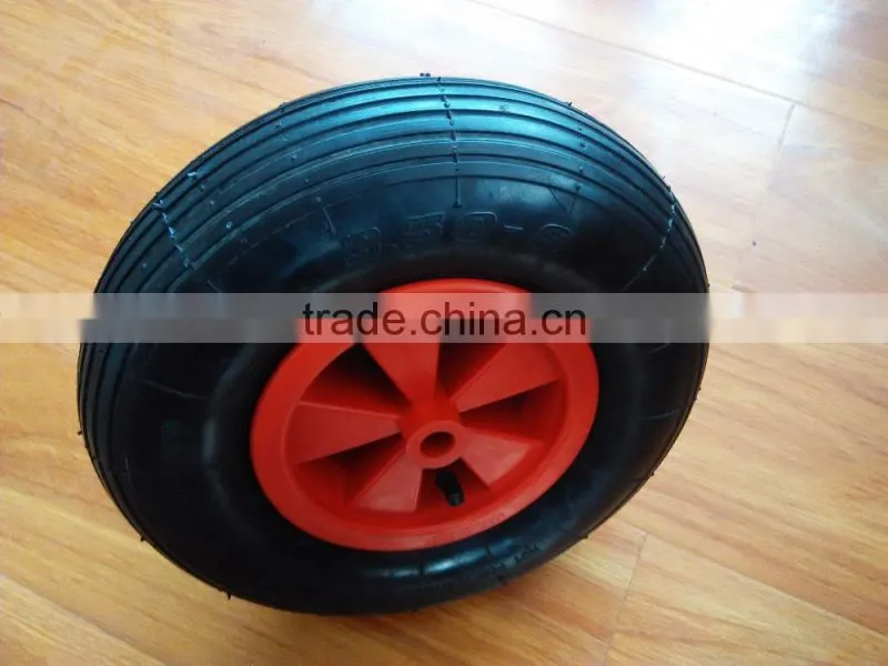 3.50-6 rubber wheel for wheelbarrow WB5204