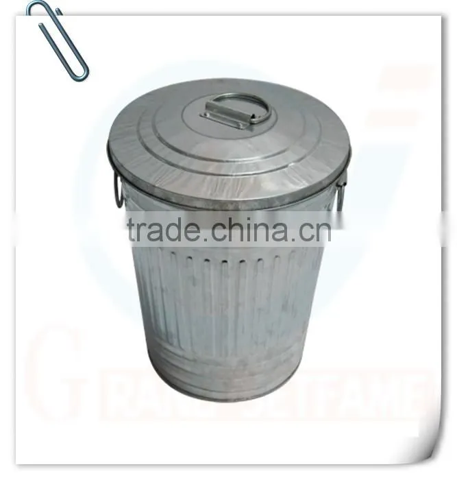 household decor big galvanized bucket with lid