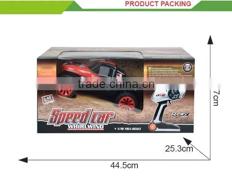 2.4GHz high speed toy 1:16 long distance remote control car