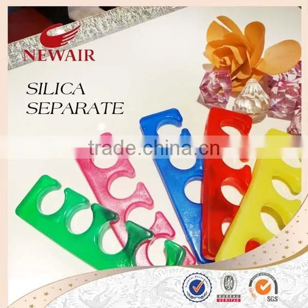 Professional silica solid color toe seperator