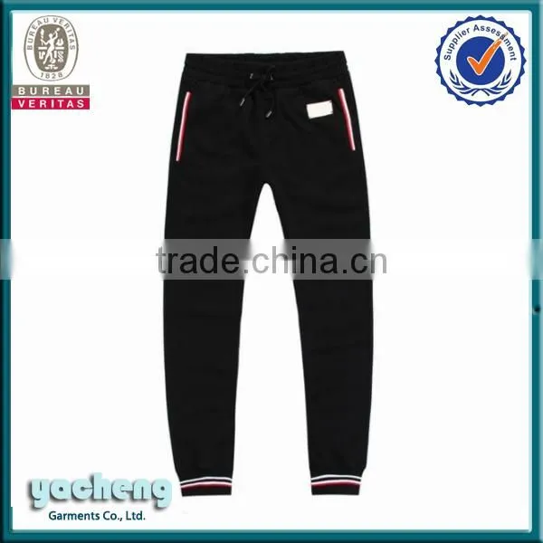 High quality custom printed pants dri fit pants man cotton sports pants wholesale cheap fleece pants tapered sweat pants