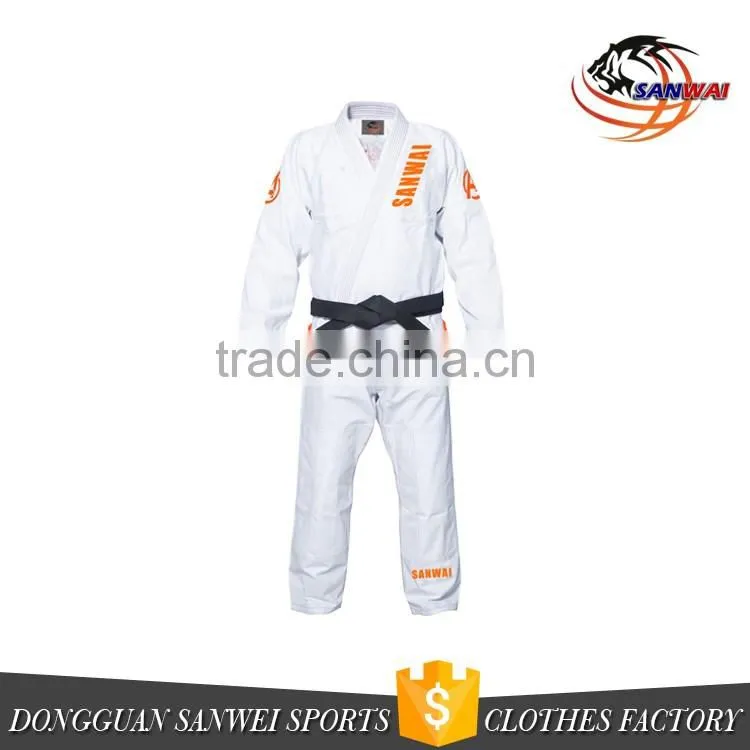 2017 new style wholesale custom jiu jitsu gi with 100%cotton fabric bjj gi