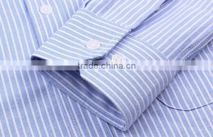 non-iron vertical striped oxford mens shirt