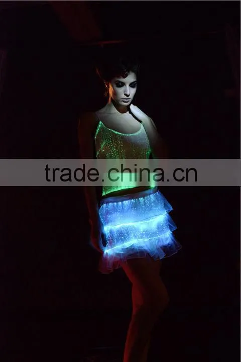 2014 hot sales belly luminous dance wear china