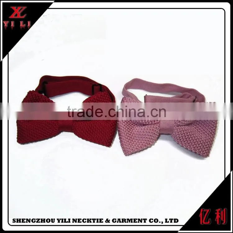 Fashion new design cheap great bow tie knitted mens