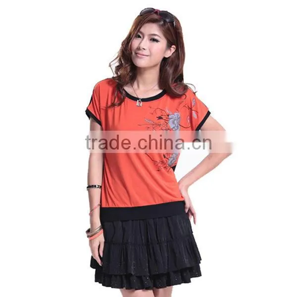 Women Short Sleeve Blouses Wide Neck T Shirts Round Neck Women T Shirt In Assorted Colours