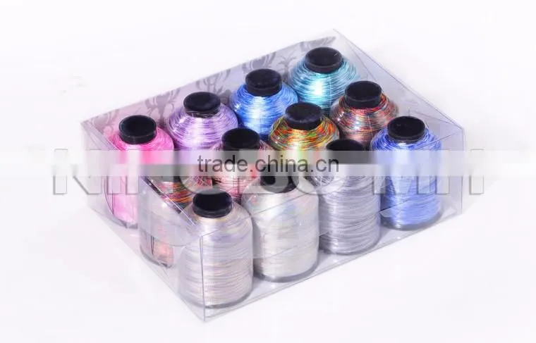 100% Polyester multi color sewing thread wholesale
