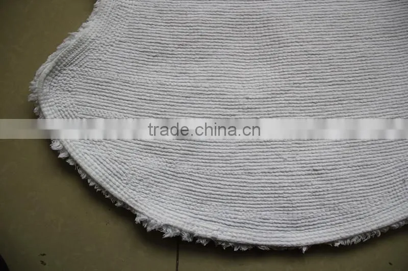 anti-slip round and oval cotton bath rug,bath mat