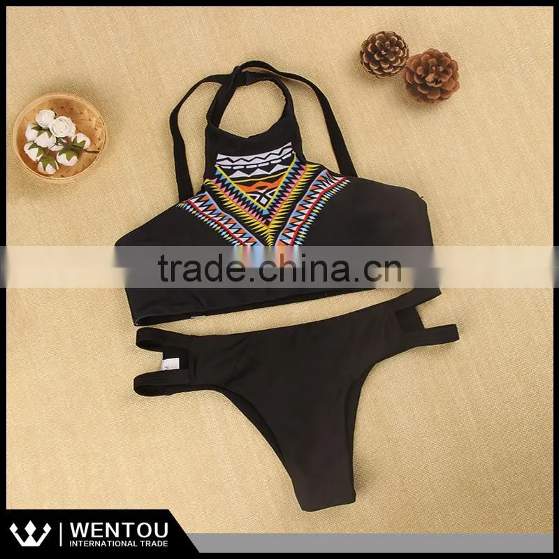 Hot Sell Fashion Pringting Vintage Sexy Brazilian Bikini
