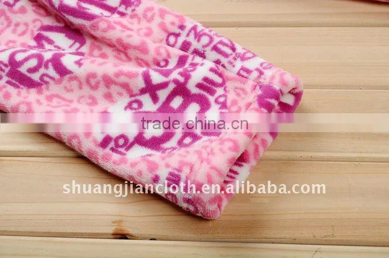 100%polyester coral fleece bathrobe