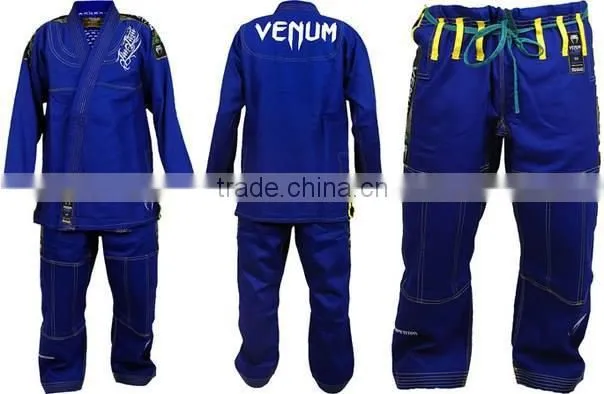 Customized Bjj gi with inside printing( White,Black,Blue,Royal Blue,Grey,Green)