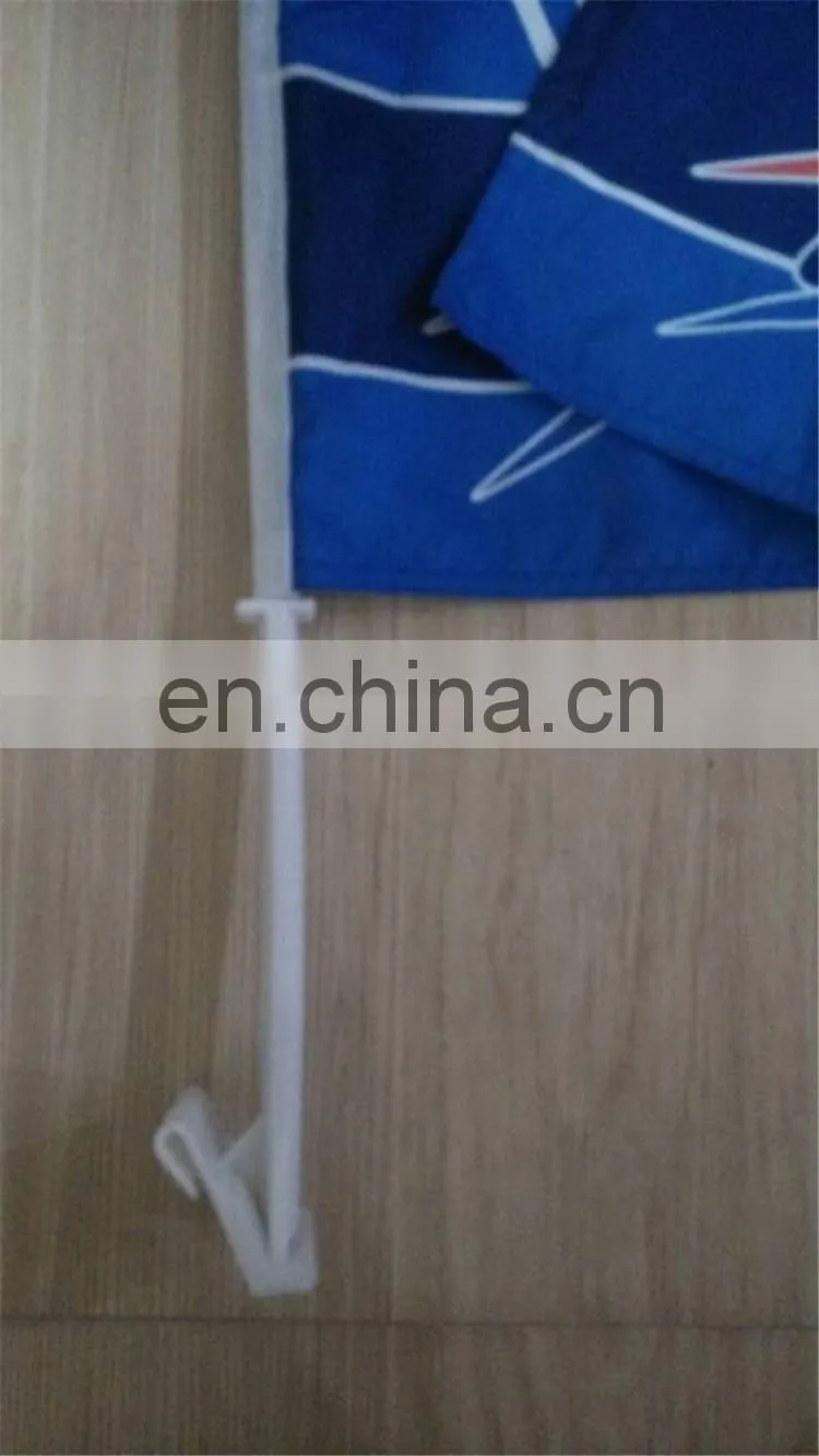 Custom 115gsm Polyester Double Sided Car Window Flag