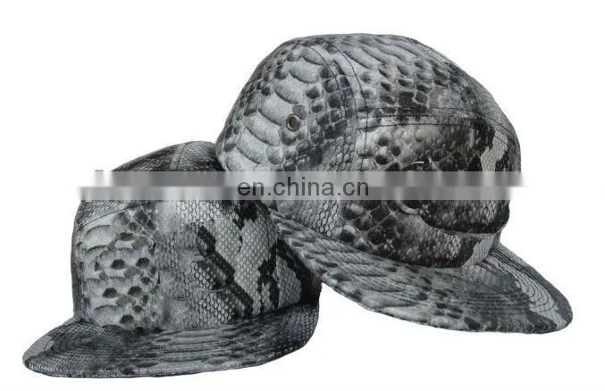 Fashion design 100% cotton print 5 panel sports hats