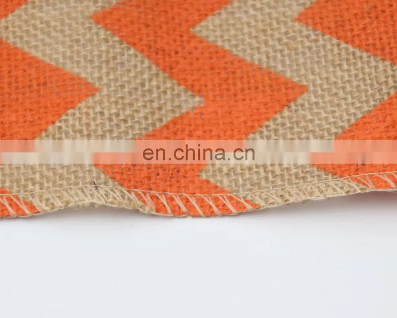 Wholesale Raised Grain Flax Table Runner Chevron