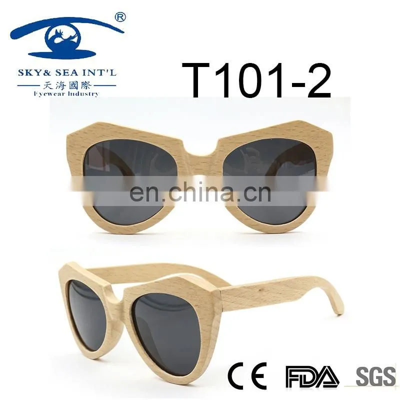2017spring beech hot sale wooden sunglasses