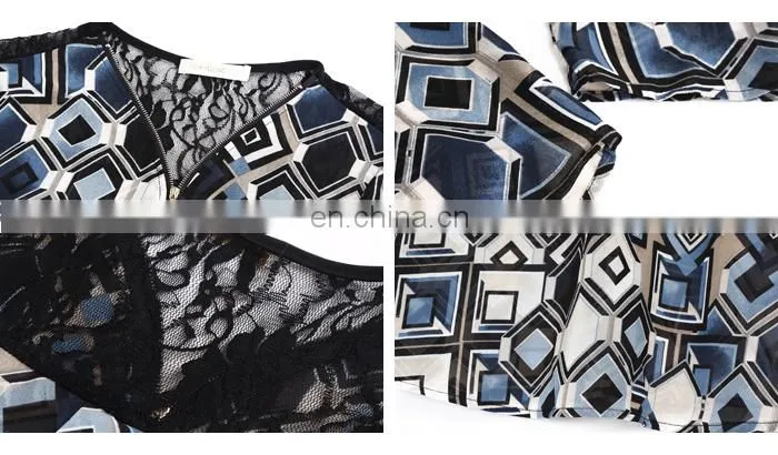 Ladies formal skirt and blouse Models short sleeve blouse Latest printed blouse designs