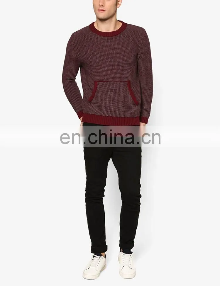 Fashion shrug wool knit sweater christmas winter full sleeve pullover sweaters for men